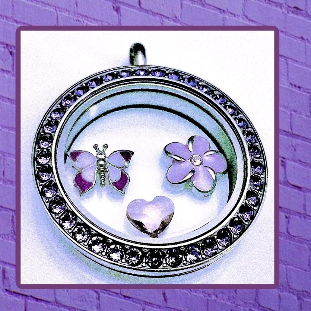 Origami Owl: Tanzanite Locket + Charms